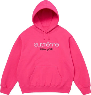Supreme SS26 New York Pink Hoodie