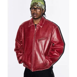 Supreme Schott 2026 Distressed Leather Jacket