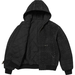 Supreme Woven Suede Work Black Jacket