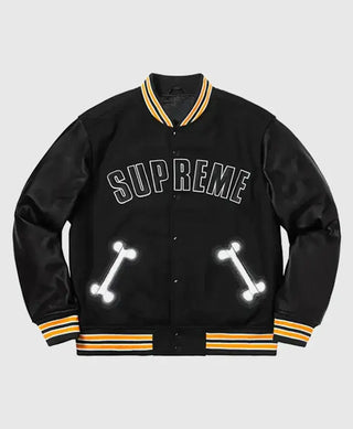 Supreme x Bone Letterman Varsity Jacket
