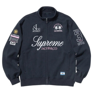 Supreme x La Martina Zipper Navy Sweatshirt