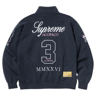 Supreme x La Martina Zipper Navy Sweatshirt For Men & Women
