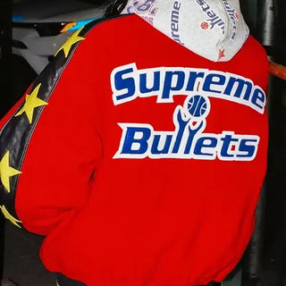 Supreme x Mitchell & Ness Washington Bullets Varsity jacket
