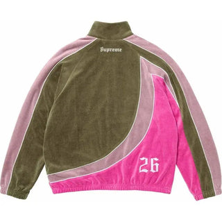 Supreme x Umbro Velour olive Track Jacket back