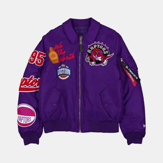 TORONTO RAPTORS X ALPHA X NEW ERA BOMBER JACKET