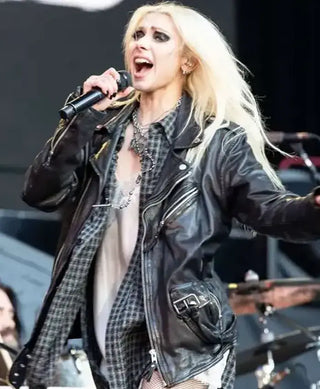Taylor Momsen Layers Mercedes-Benz Stadium Black Jacket