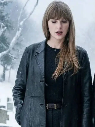 Taylor Swift Patient Zero Leather Trench Coat