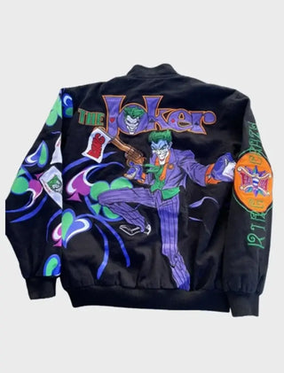 The Joker Batman Vintage Black Bomber Jacket