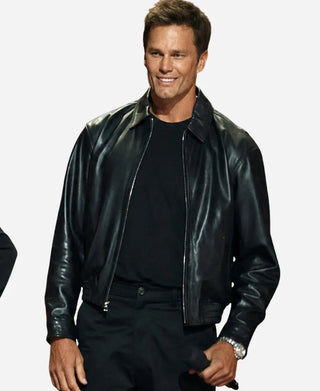 The Roast of Kevin Hart Tom Brady Black Leather Jacket