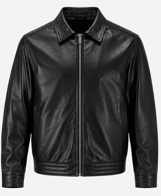 The Roast of Kevin Tom Hart Brady Black Zipper Leather Jacket