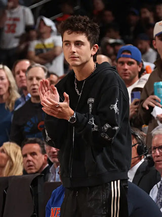 Timothée Chalamet NY Knicks Playoff Game Hoodie