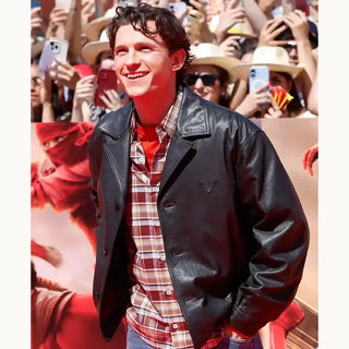 Tom Holland Spider Man New Day Premier Leather Jacket For Men & Women