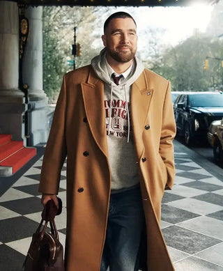 Travis Kelce New York Label Relaxed Wool-Blend Coat