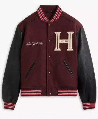 Travis Kelce Tommy Hilfiger Mixed-Media Jacket For Men & Women
 