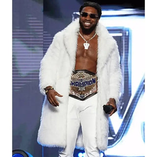 Trick Williams x Tyrese Haliburton Fanatics White Fest Fur Coat For Men & Women