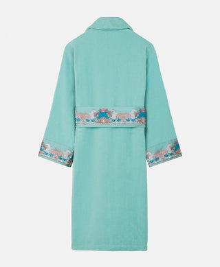 Turquoise Versace Robe