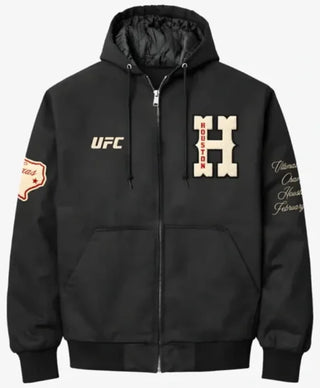 UFC Houston Black Workwear Hooded Jacket