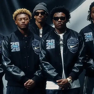 US Nike Football Nil Roster Black Varsity Jacket Form Men & Women