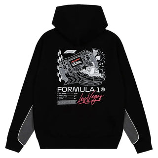 Vegas Grand Prix Steering Black Full-Zip Hoodie For Men & Women