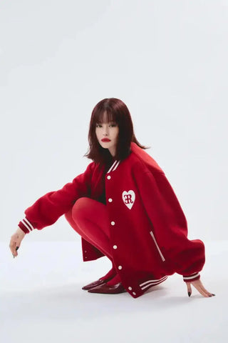 Verdy x ER Red Varsity Jacket
