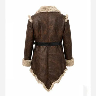 Vikings Valhalla Sam Corlett Leather Fur Trench For Men & Women
