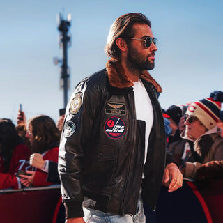 Winnipeg Jets 2026 Top Gun Bomber Jacket