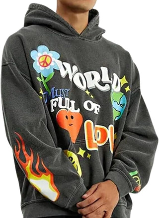 World Full Of Love Pull Over Hoodie