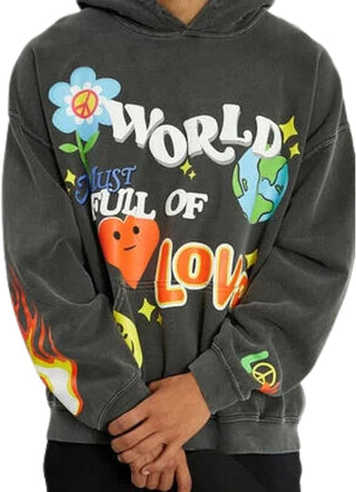 World Full Of Love Pull Over Hoodie