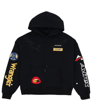 Avirex x Wrangler Black Hoodie