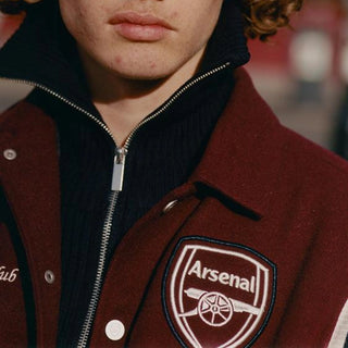 Zara x Arsenal FC 2026 Wool Burgundy Bomber Jacket