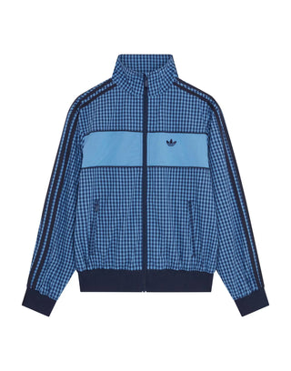 adidas Originals x ASOS oversized track jacket in blue gingham