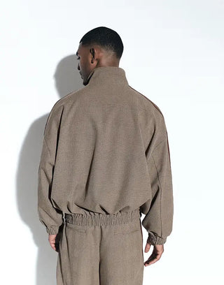 adidas x ASOS brown check track jacket For Men & Women
