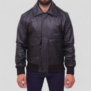 US air force black bomber jacket