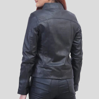biker leather jacket for women