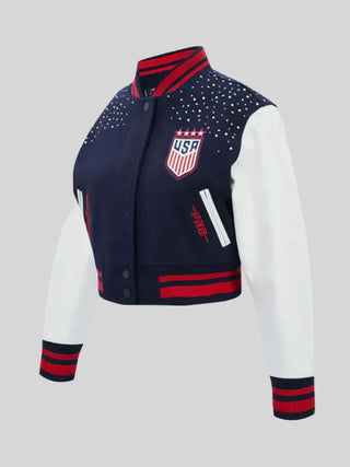 WNT Legacy US Soccer Wool Varsity Jacket