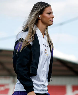 Real Madrid Adidas EQT Black & Purple Track Jacket For Men & Women