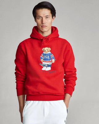 Hockey Bear Fleece Hoodie For Men & Women