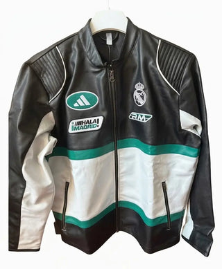 Adidas Real Madrid 2027 Racing Leather Jacket