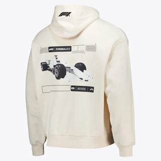 Formula 1 Elements Graphic White Hoodie