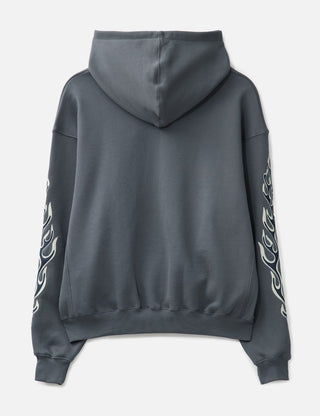 THUG CLUB Leather Flame Hoodie