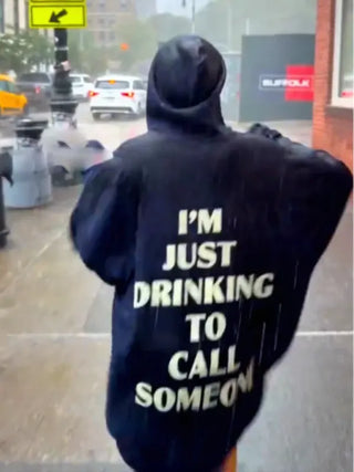Sabrina Carpenter Drinking to Call Someone Hoodie
