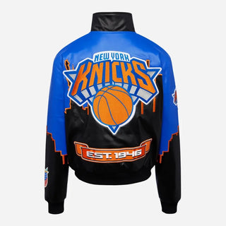 Jeff Hamilton NY Knicks Skyline Leather Jacket