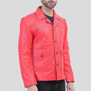 red leather jacket mens
