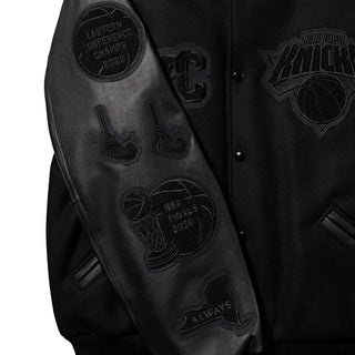 Nike x Settlemier's NBA Finals Champions New York Knicks Black Bomber Jacket