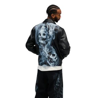 palace smoked leather black jacket