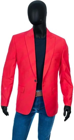 Canadian Singer The Blinding Lights Red Blazer
