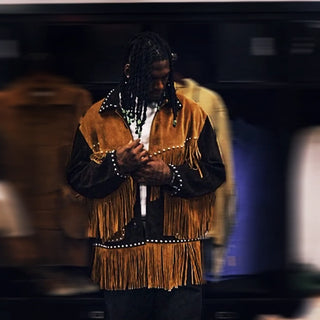 Bode x Nike CeeDee Lamb Suede Fringe Jacket