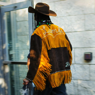 Bode x Nike CeeDee Lamb Suede Fringe Jacket